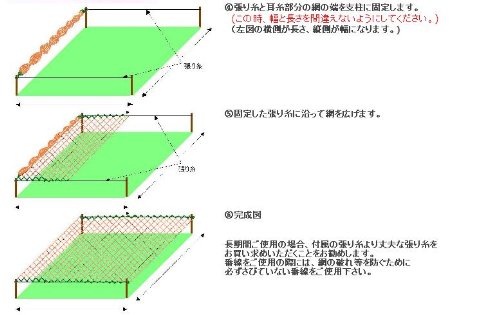 青色防鳥網2cm目　18m×27m ( 150坪 ) 青色防鳥網2cm目 18m×27m ( 150坪 ) 強力防鳥網 30mm
